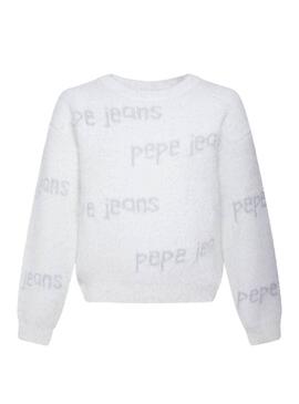 Pullover Pepe Jeans Audrey Bianco per Bambina