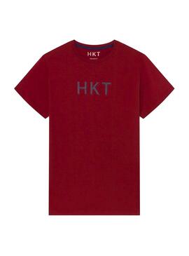 T-Shirt Hackett HKT Basic Rosso per Uomo