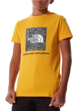T-Shirt The North  Face Box Giallo Bambino y Bambina