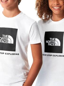 T-Shirt The North  Face Box Bianco Bambino e Bambina