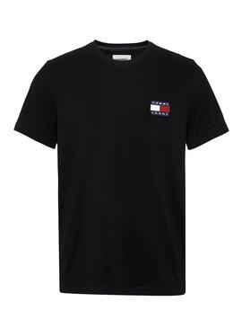 T-Shirt Tommy Jeans Toppa grande Nero per Uomo