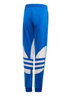 Pantaloni Adidas Big Trefoil Blu per Bambino