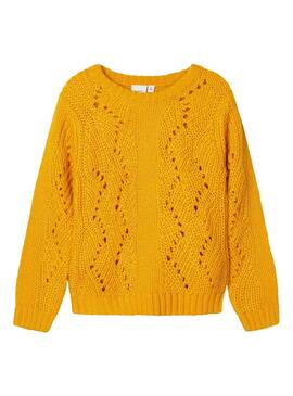 Pullover Name It  Niril Mustard per Bambina