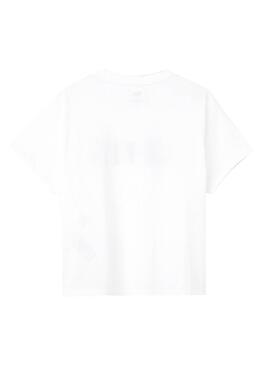T-Shirt Levis Split Bianco per Donna