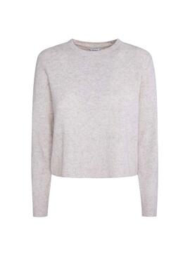 Pullover Pepe Jeans Wendy Beige per Donna