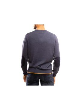 Pullover Klout Pico Blu Tinta per Uomo