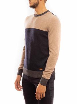 Pullover Klout Block Blu Blu Navy per Uomo