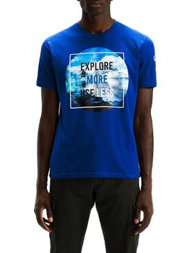 T-Shirt North Sails Graphic Ocean Blu Uomo