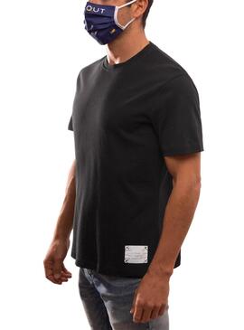 T-Shirt Etichetta biologica Klout Negra per Uomo