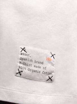 T-Shirt Etichetta organica Klout Bianco per Uomo