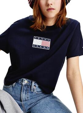T-Shirt Stella di Tommy Jeans Blazer Blu Donna