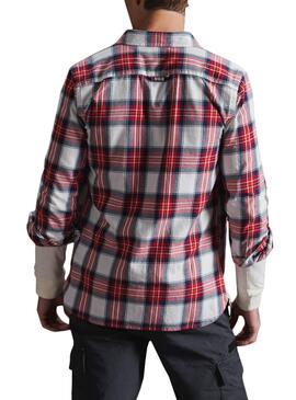 Camicia Superdry Lumberjack Rosso per Uomo