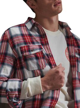 Camicia Superdry Lumberjack Rosso per Uomo