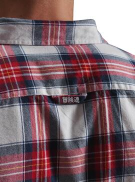 Camicia Superdry Lumberjack Rosso per Uomo