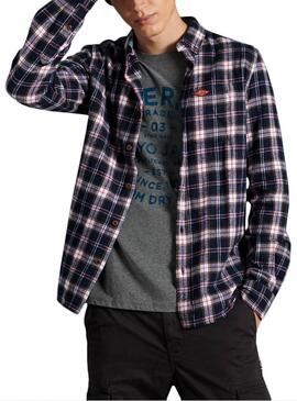 Camicia Superdry Heritage Lumberjack Blu Uomo