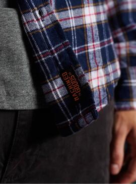 Camicia Superdry Heritage Lumberjack Blu Uomo