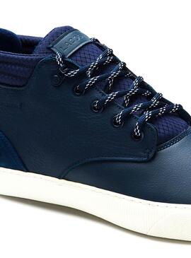 Stivaletti Lacoste Esparre in pelle Blu Navy per Uomo