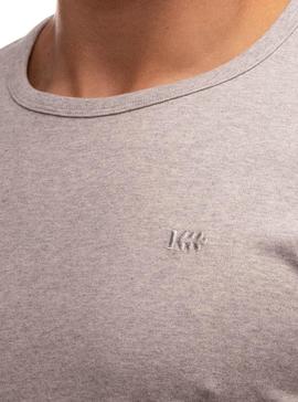 T-Shirt Klout Organic Premium Grigio per Uomo