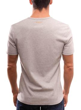 T-Shirt Klout Organic Premium Grigio per Uomo