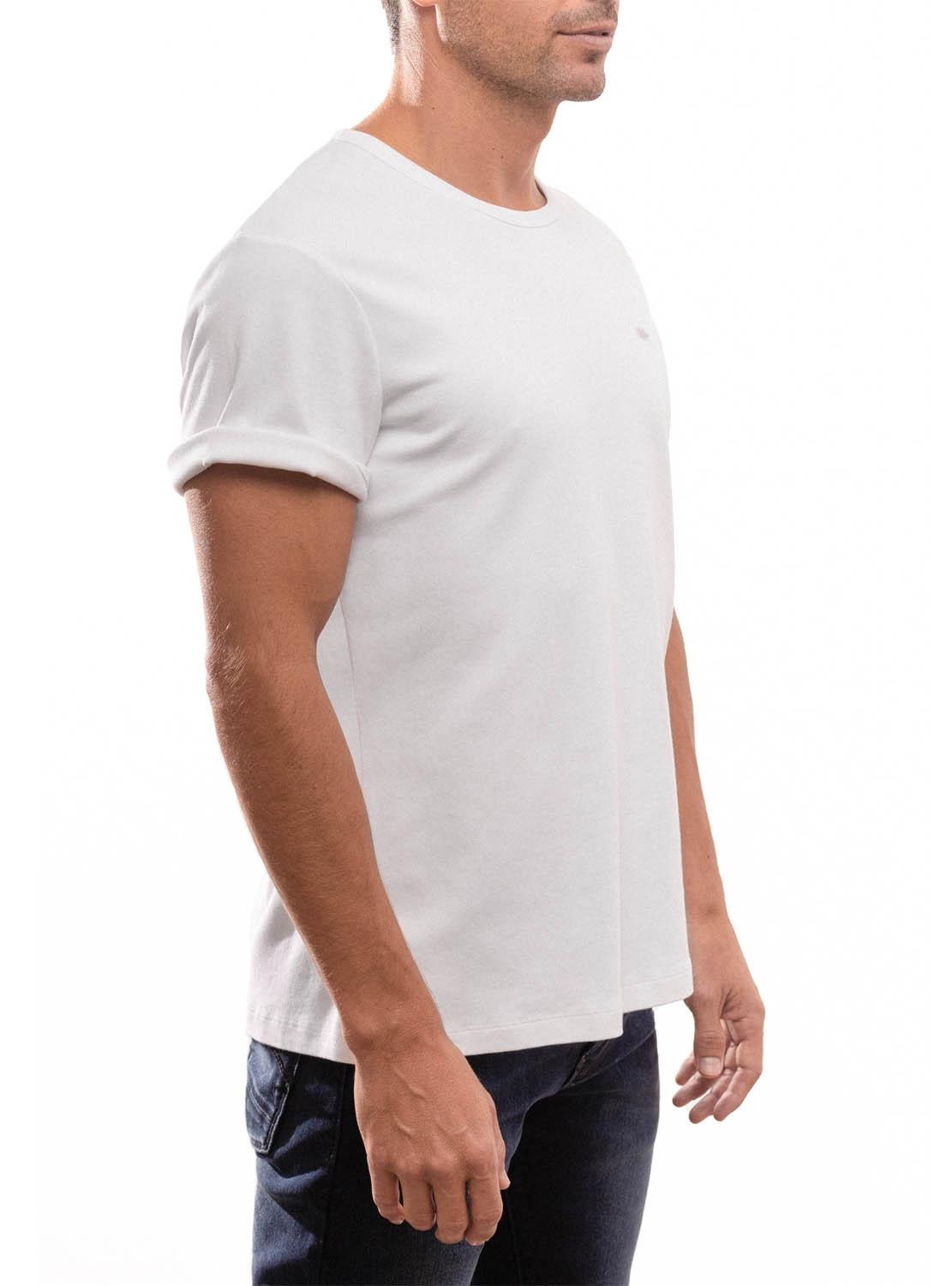 T-Shirt Klout Organic Premium Bianco per Uomo