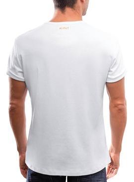 T-Shirt Klout Organic Premium Bianco per Uomo