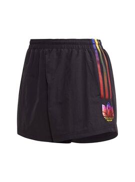 Shorts Adidas Rainbow Nero per Donna