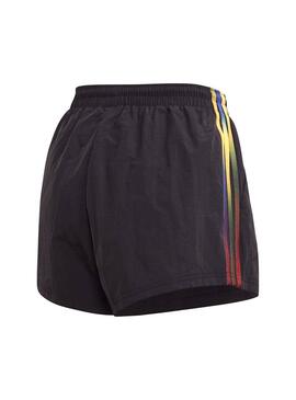 Shorts Adidas Rainbow Nero per Donna