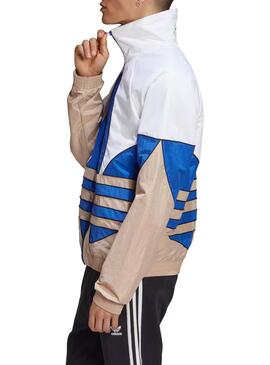 Giubbotto Adidas Big Trefoil Bianco y Blu Uomo