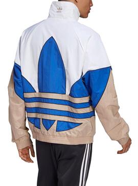 Giubbotto Adidas Big Trefoil Bianco y Blu Uomo