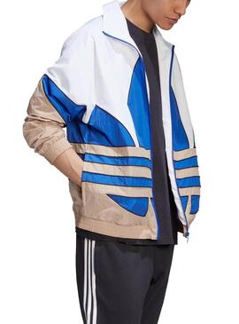 Giubbotto Adidas Big Trefoil Bianco y Blu Uomo