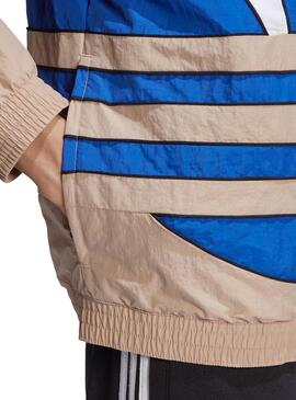 Giubbotto Adidas Big Trefoil Bianco y Blu Uomo