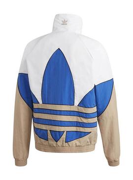 Giubbotto Adidas Big Trefoil Bianco y Blu Uomo