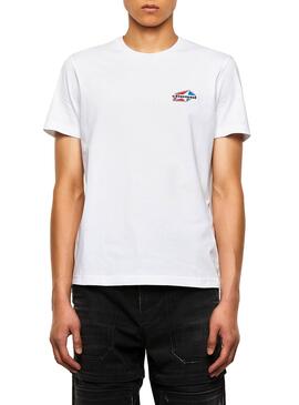 T-Shirt Diesel K36 Bianco per Uomo