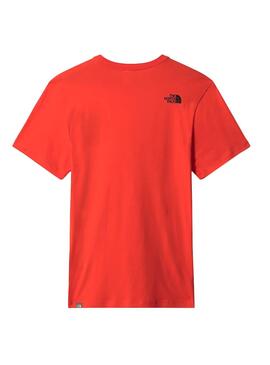 T-Shirt The North  Face Fine Rosso per Uomo