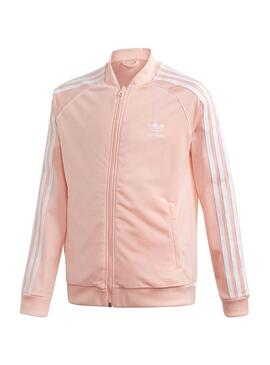 Giacca Adidas Tracktop Rosa per Bambina