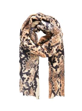 Foulard Pieces Snaky Beige per Donna