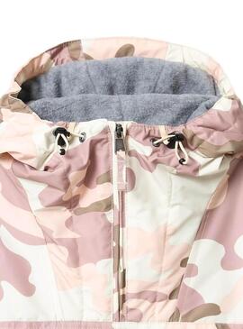 Giacca canguro Napapijri Rainforest Camo Rosa per Donna