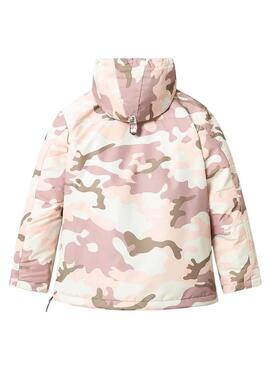 Giacca canguro Napapijri Rainforest Camo Rosa per Donna