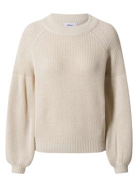 Pullover Only Beige Laysla per Donna