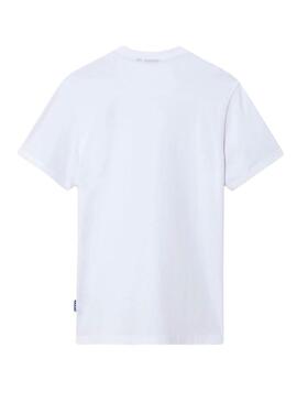 T-Shirt Napapijri S-ICE Bianco per Uomo