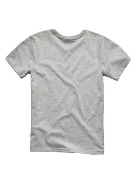 T-Shirt Logo G-Star Grigio per Bambino