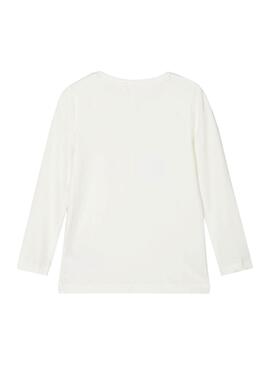 T-Shirt Name It Ogimmi Bianco per Bambina