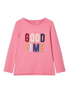T-Shirt Name It Ogimmi Rosa per Bambina