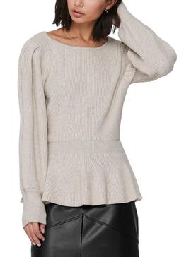 Pullover Only Olina Beige per Donna