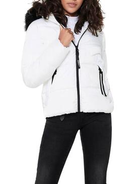 Giubbotto Only Monica Short Bianco per Donna
