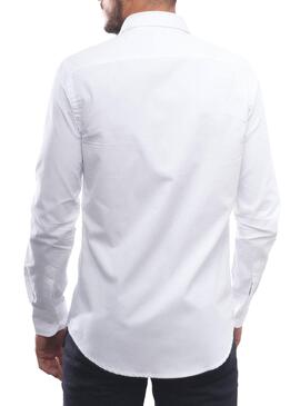 Camicia Klout Slim Bianco per Uomo