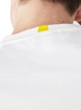 T-Shirt Lacoste National Geographic Bianco Uomo