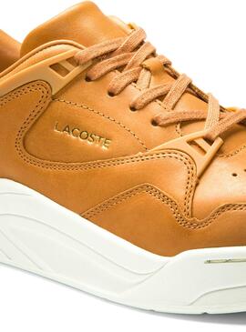 Sneaker Lacoste Court Slam marrone per Donna
