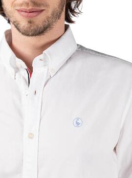 Camicia El Ganso Pin Point Bianco per Uomo