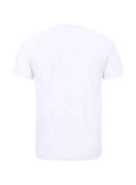 T-Shirt Tommy Jeans Collegiate Bianco per Donna